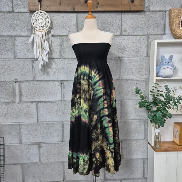 나염 그런지 롱원피스 