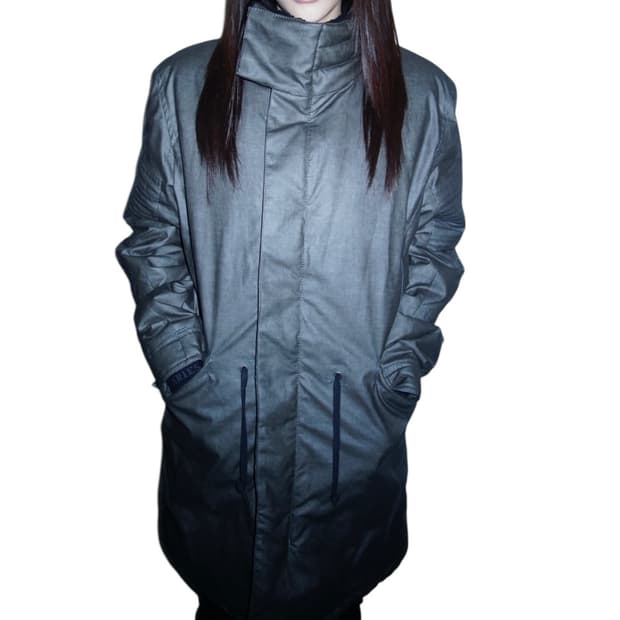 헬무트 랭 아카이브 바이커 하이넥 코트 패딩