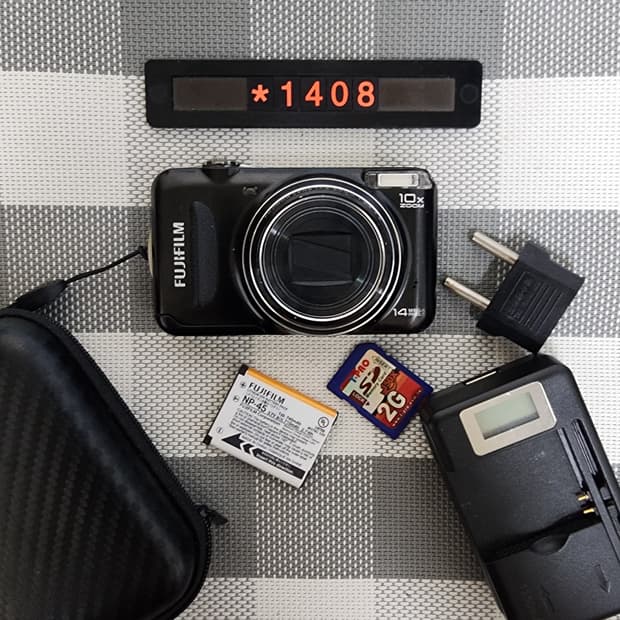 후지 파인픽스 T 200 디지털카메라 파우치포함