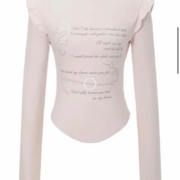 쓰리타임즈 엔젤 윙 티 핑크 s 롱슬리브