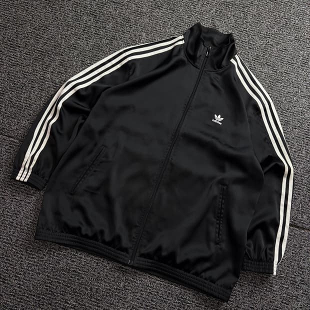 아디다스 파이어버드 오버사이즈 트레포일 트랙탑 져지 1687