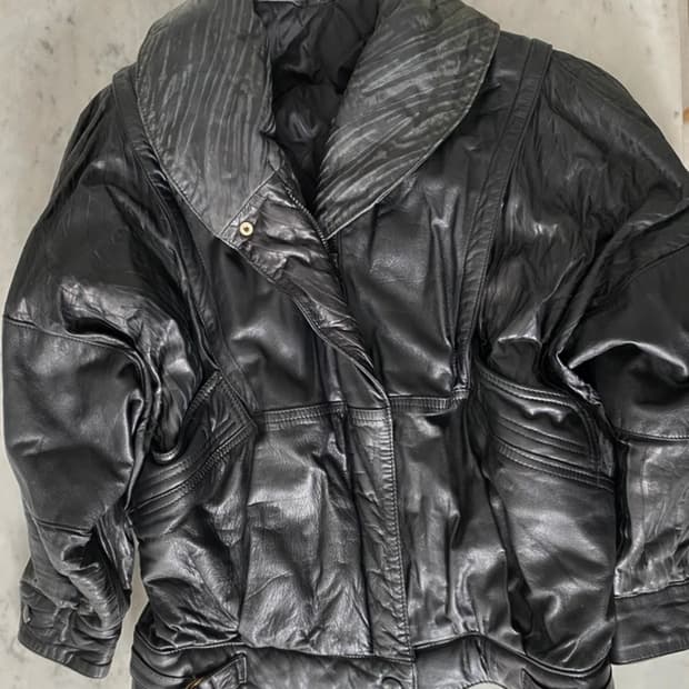 이탈리아 빈티지 리얼 레더 자켓