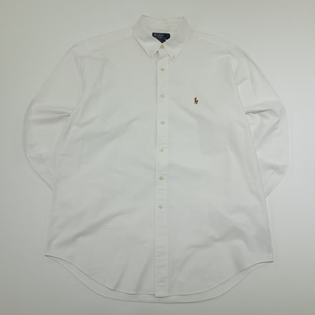 CN904 XL 폴로 랄프로렌 화이트 긴팔 셔츠 남방