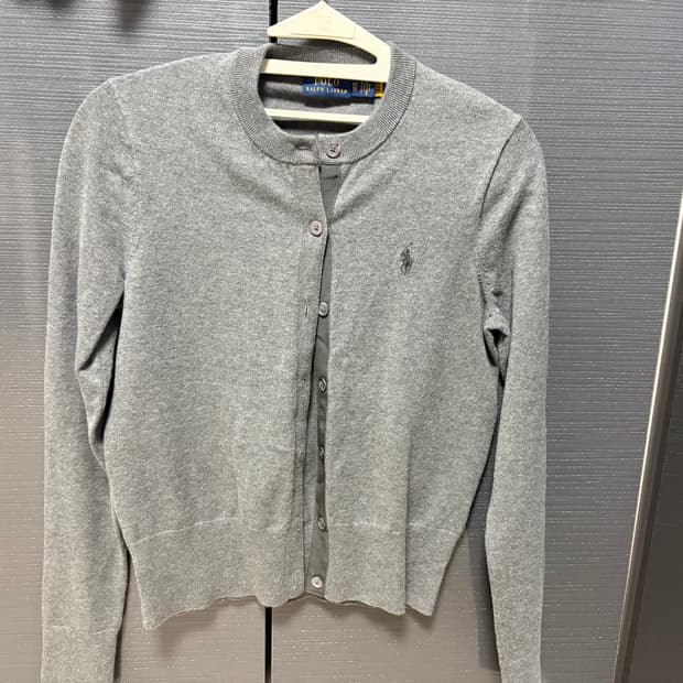 폴로 랄프로렌 코튼 가디건 그레이 xs