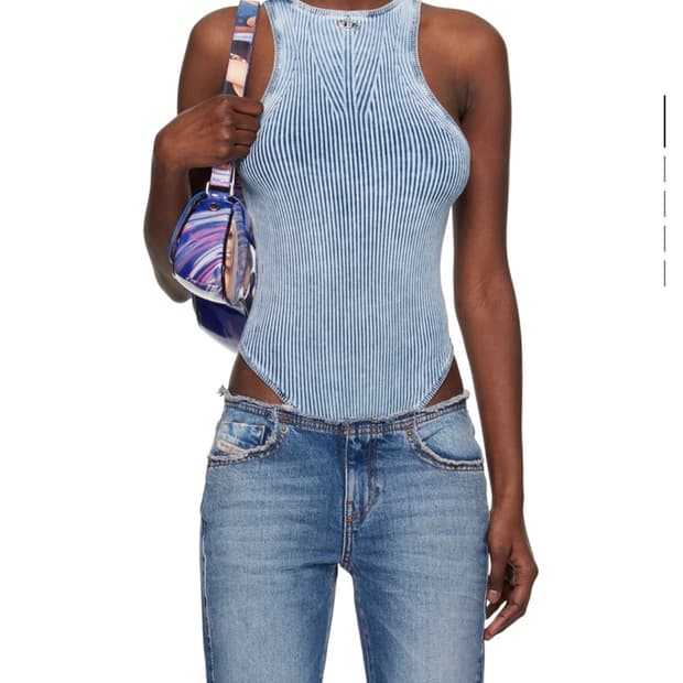 DIESEL Blue M-Tansy Bodysuit