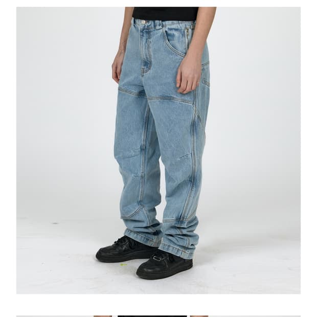 MPa CALF POCKET PANTS (STEEL BLUE)
