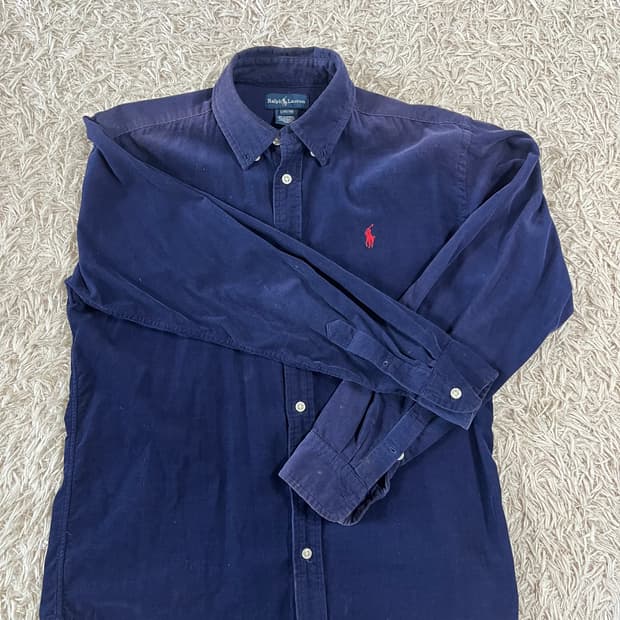 폴로 랄프로렌 코듀로이 셔츠 네이비