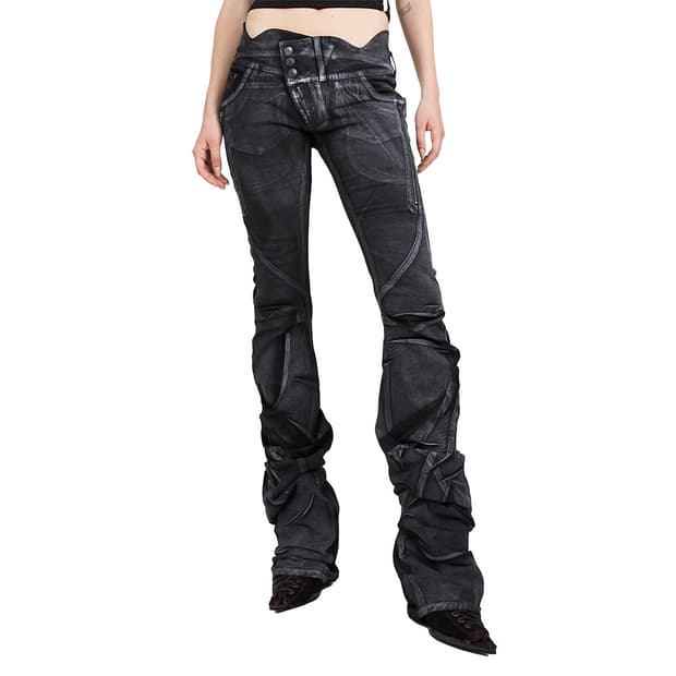 오토링거 웨이스트밴드 드레이프 데님