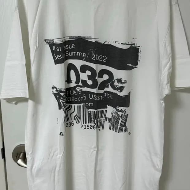 032c 바코드 티셔츠