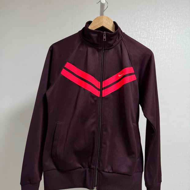 나이키 트랙 져지 자켓 버건디/핑크 M