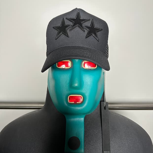 아미리 스타 패치 메쉬 캡 모자