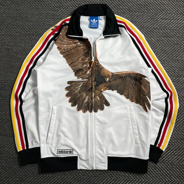 00s 아디다스 독일 국대 빅로고 트랙탑 자켓o 4066