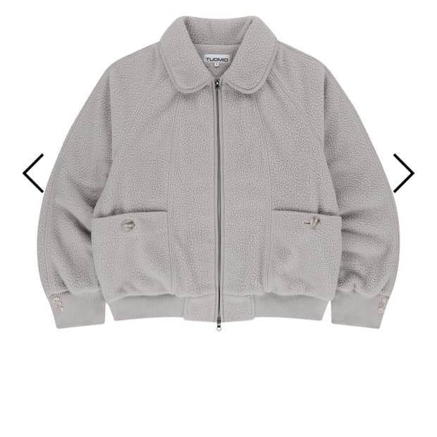 뚜오미오 oversized fleece bomber 플리스 집업