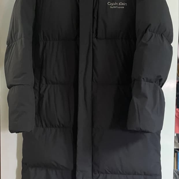 캘빈클라인 퍼포먼스 덕다운 롱패딩 남녀공용