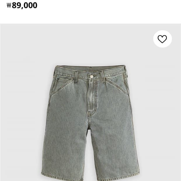 리바이스 568 루즈 카펜터 쇼츠