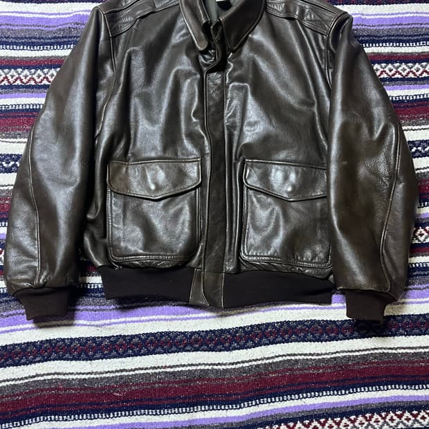 80s usa 엘엘빈 A2 레더자켓