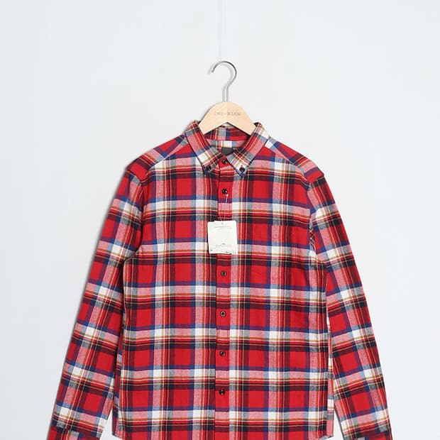  HERE'S STREET Flannel Check Shirts
