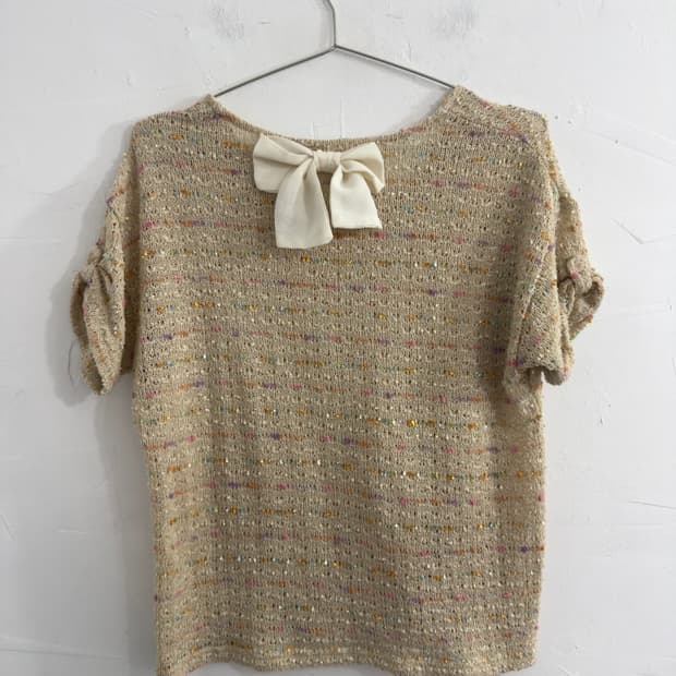 ribbon net top