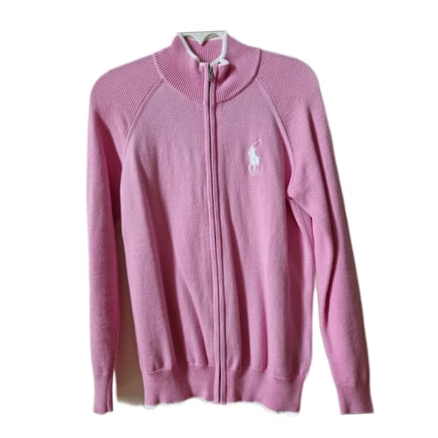 🩷폴로 랄프로렌 화이트 빅포니 핑크 니트집업🩷