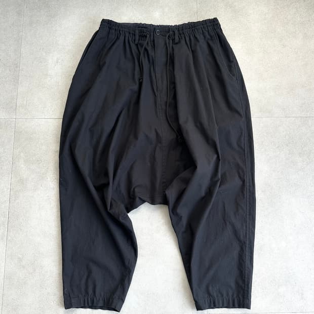 Yohji Yamamoto 블랙 사루엘 팬츠