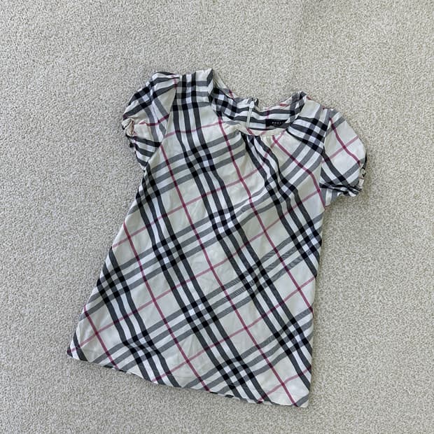 2 고급 키즈 노바체크 원피스 0324D