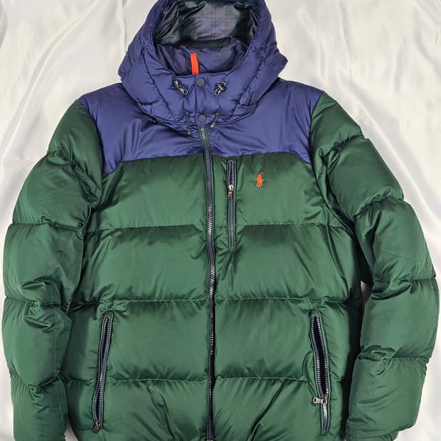 폴로고햄다운패딩