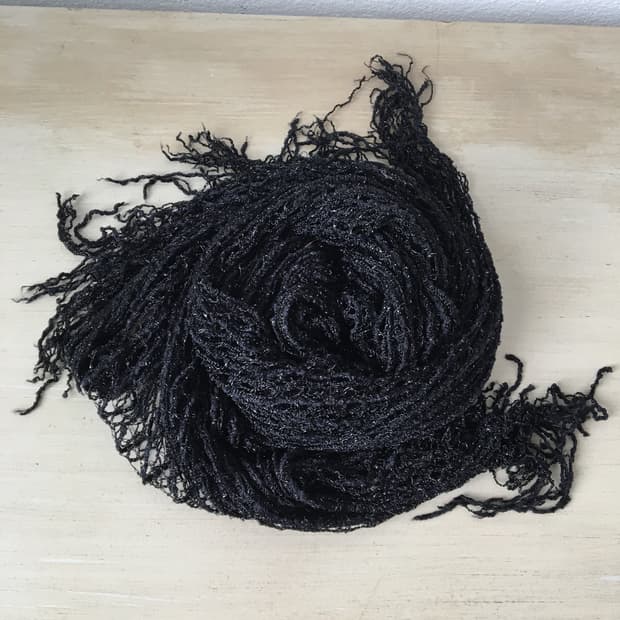glitter net scarf