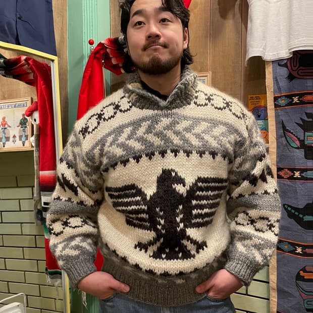 90s Vintage SevenIslands Eagle Wool Knit