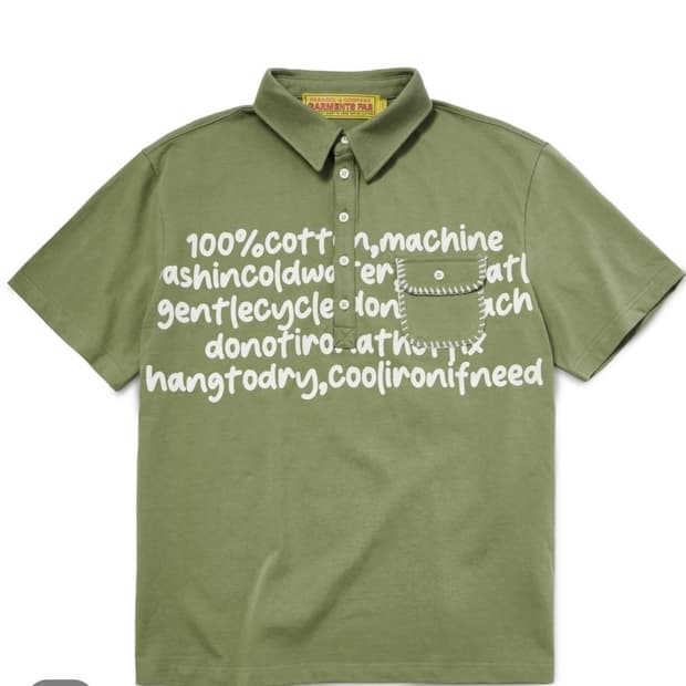 가먼츠팹 Blanket Stitch Polo Tee L