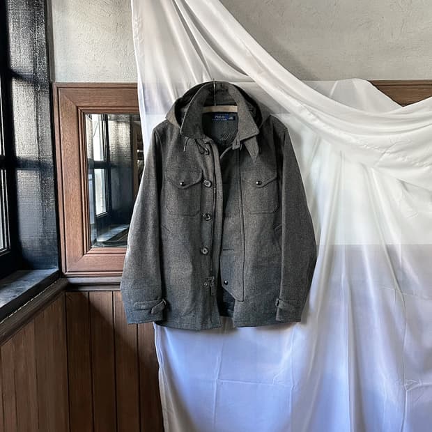 POLO RALPH LAUREN hooded wool jacket