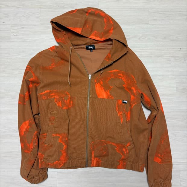 스투시 stussy 워크 자켓 후드집업