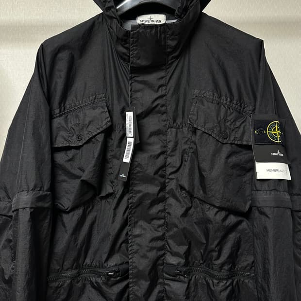 스톤아일랜드 멤브라나 3L tc 자켓 XL(105-110) 블랙