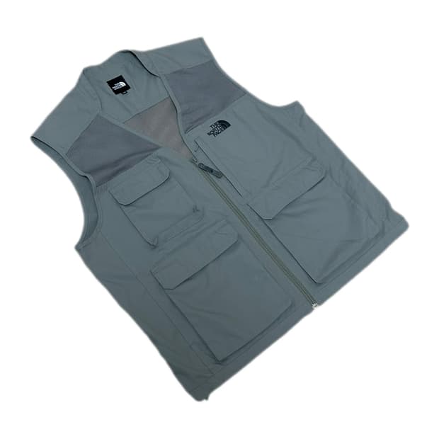 노스페이스 그레이 피싱 포켓 베스트