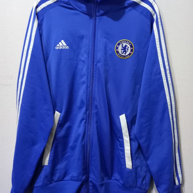 아디다스 희귀 첼시 블루 트랙탑 저지 져지집업 95~100