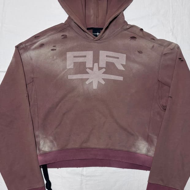 틸던 아트 후디 버건디 OS