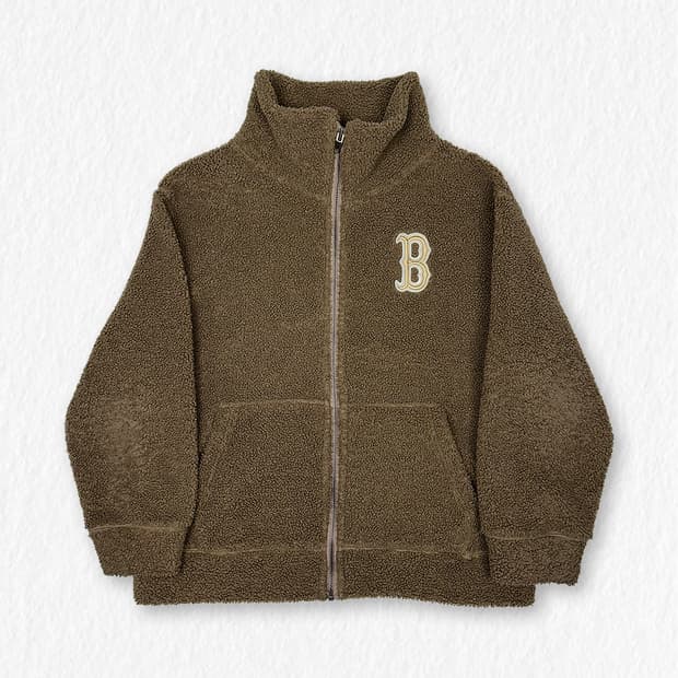 MLB 보스턴 뽀글이 자켓 브라운