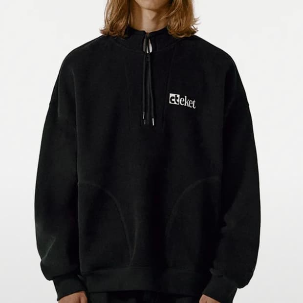 테켓 반집업 블랙 M사이즈