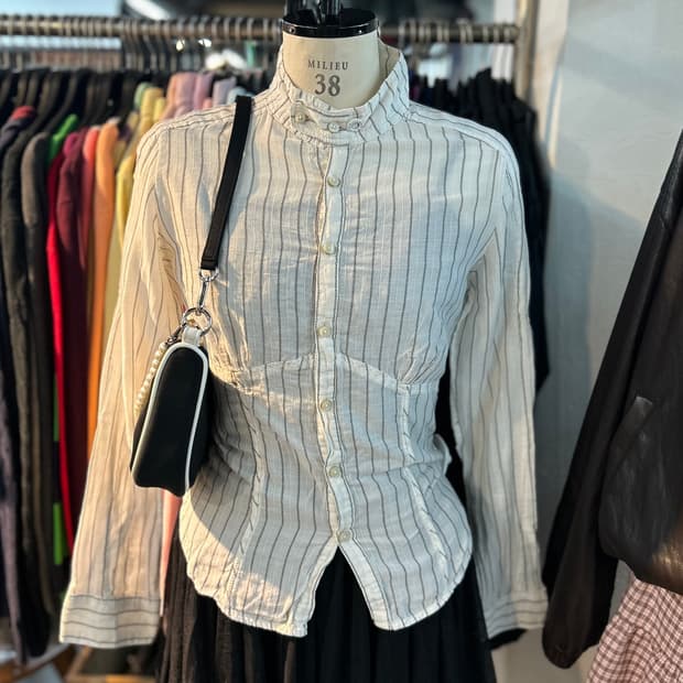 DIESEL Feminine Stripe Shirts