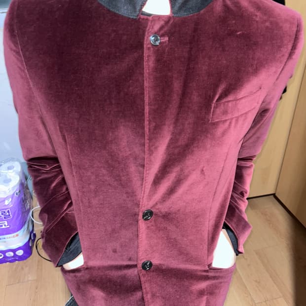 Armani Exchange 벨벳 블레이저