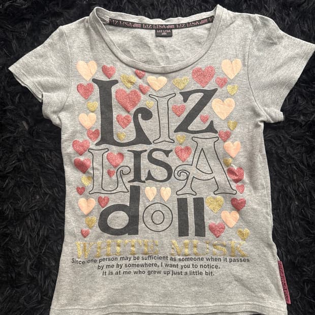 Liz LISA doll gray T-shirts