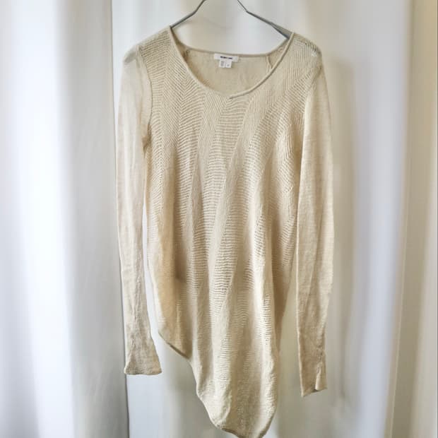 Helmut Lang asymmetric knit top