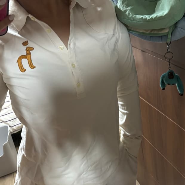 헤지스 희귀 화이트 카라슬리브
