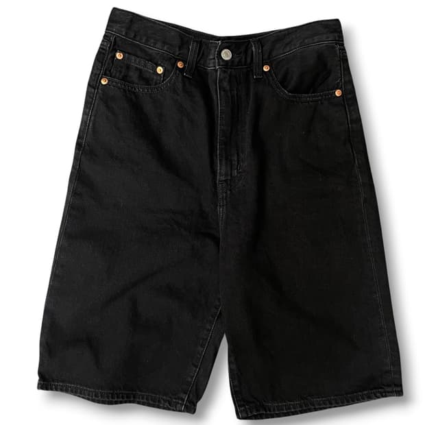 (28) 리바이스 레드탭 블랙 하프팬츠