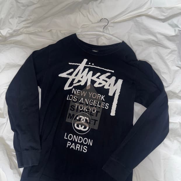 스투시 월드와이드 도버스트릿 롱슬리브 M