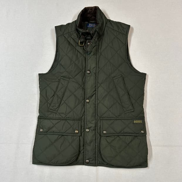 S) 폴로 랄프로렌 올리브 클래식 퀼팅 조끼 베스트