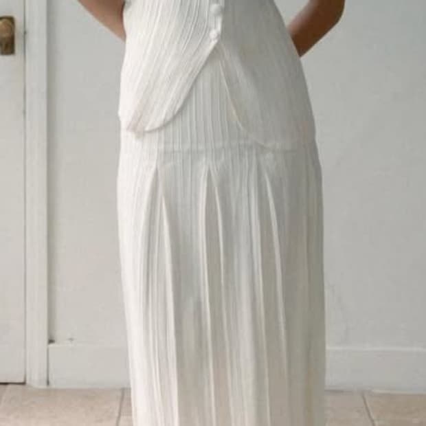 공디드디자인 GD199 denim pleated skirt