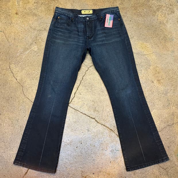 미국 빈티지 세븐진 로우라이즈 부츠컷 청바지