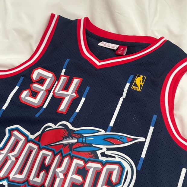 미첼엔네스 NBA 스윙맨 저지 휴스턴 로켓츠 하킴올라주원 유니폼 네이비