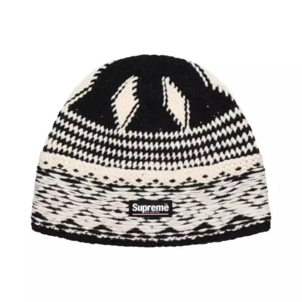 슈프림 다이아몬드 비니 블랙 - 24FW