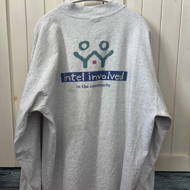 90s 인텔 롱슬리브 긴팔 xl intel vintage ls tee
